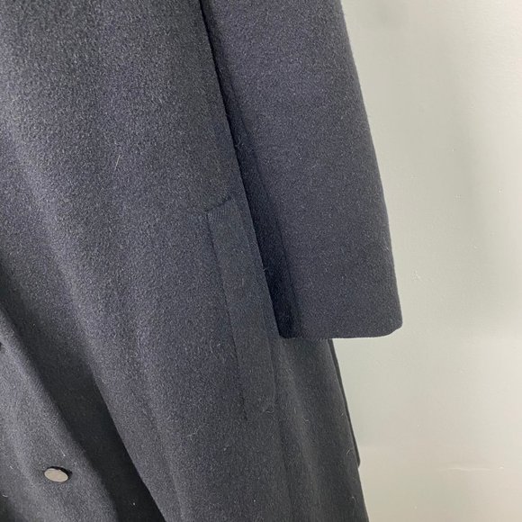 Vintage Best & Co Black Wool Coat w/ Brown Mink Collar Union Label Made in USA - Picture 4 of 9